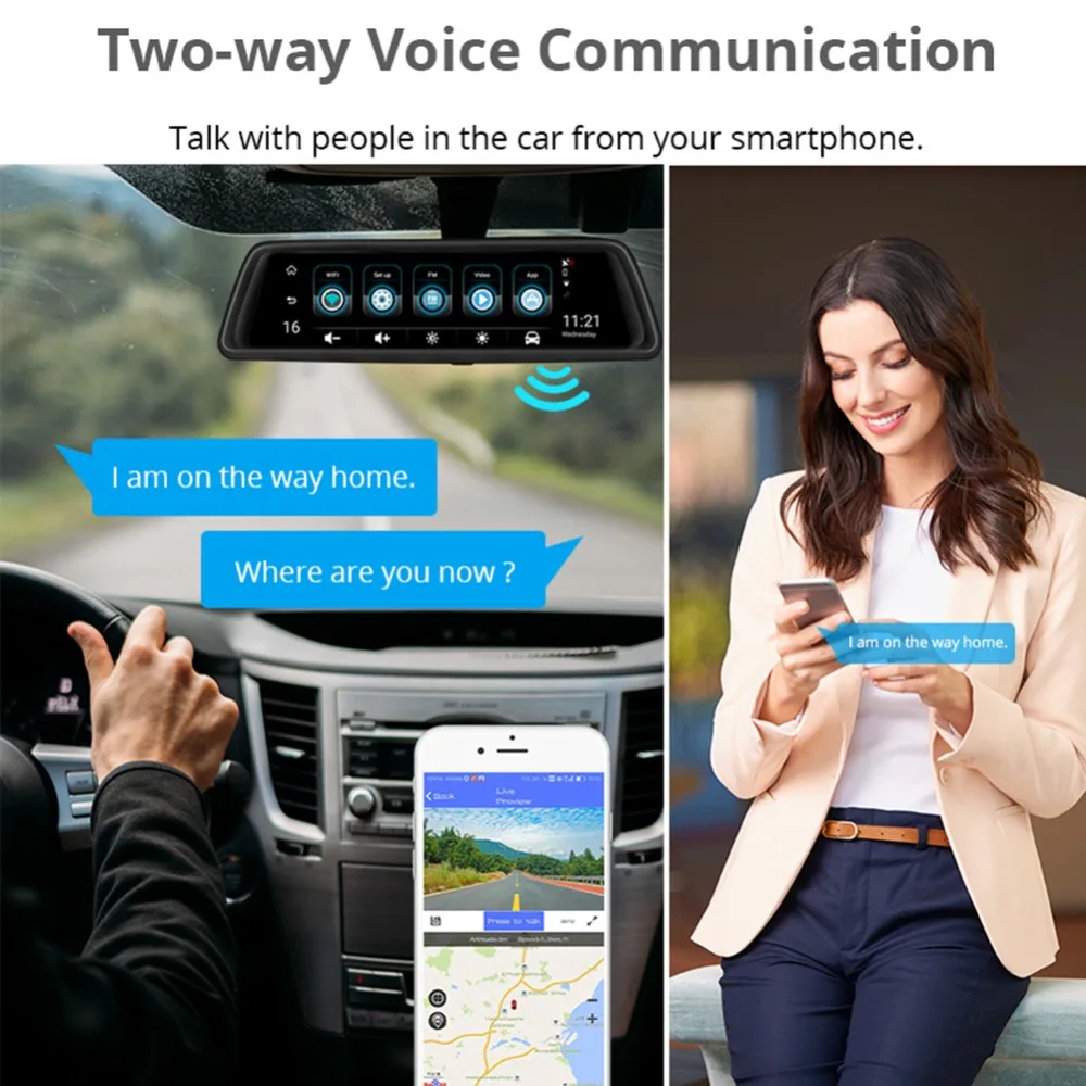 Автомобильный видеорегистратор Phisung V9 Plus с четырьмя объективами 4G, зеркальная камера ADAS 9,8" 1080 P, Wi-Fi, gps, видеорегистратор, 2G+ 3 2G, автомагнитофон