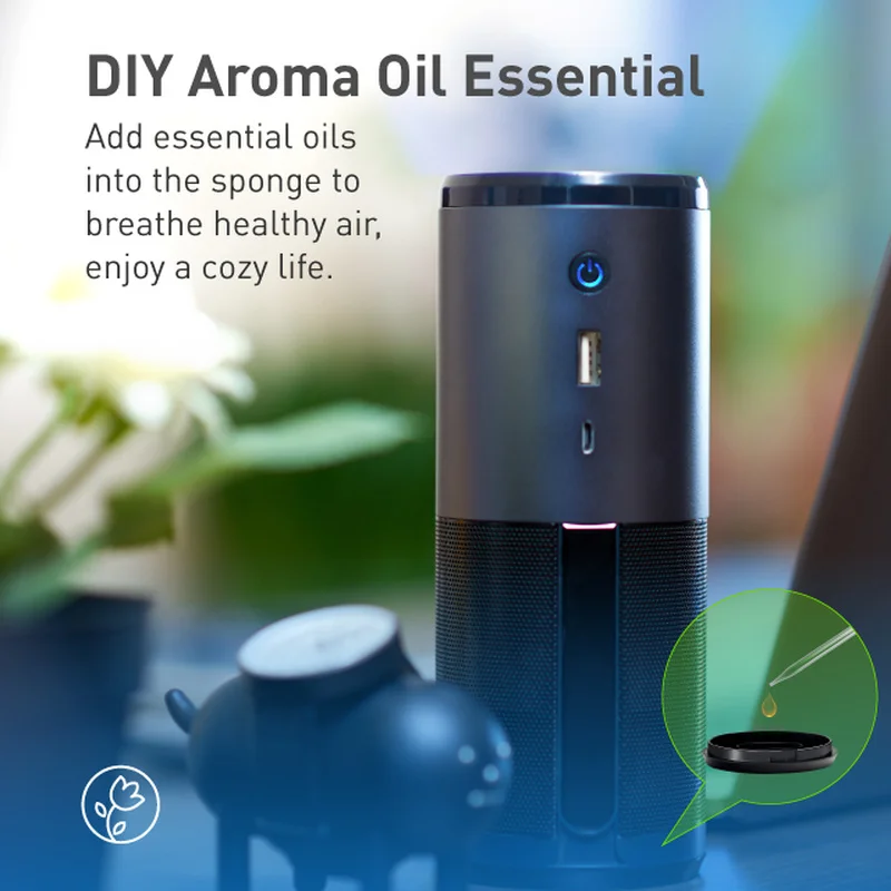 Портативный износостойкий мини Воздухоочиститель для дома/автомобиля с