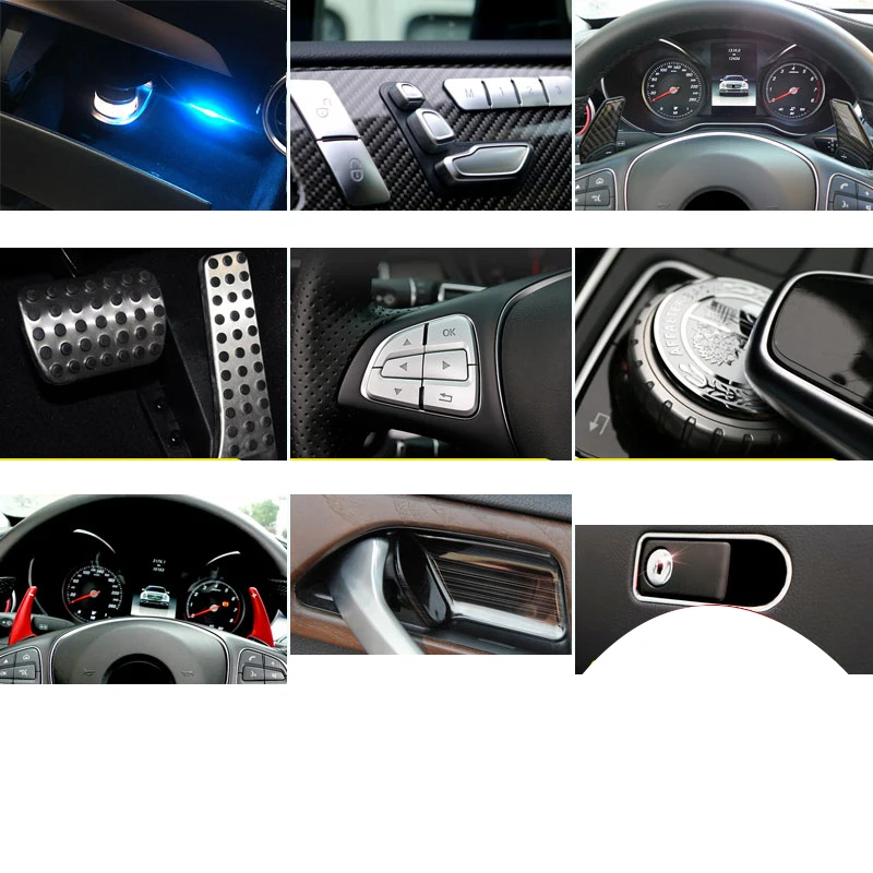

Lsrtw2017 Car Styling Car Central Control Dashboard Mat Light for Mercedes Benz GLE GLS class W166 X166 2013-2019