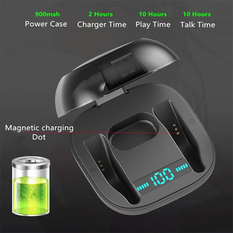 TWS 5,0 Bluetooth наушники 3D стерео беспроводные наушники для спорта powerBeats pro headphon Водонепроницаемая гарнитура с зарядным устройством