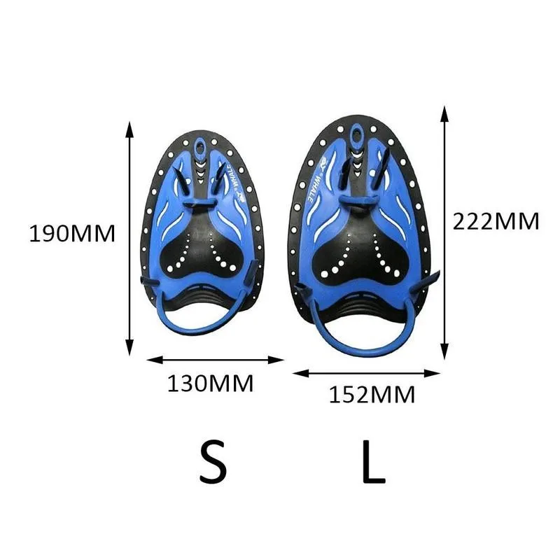 

Adult Adjustable Silicone Hand Webbed Diving Gloves Fin Gear Flipper Finger Train Learn Paddle Professional Swimming Frog C6W2