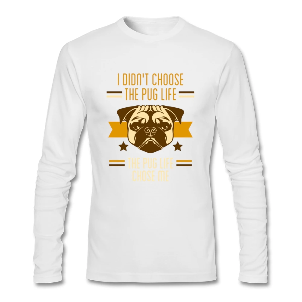 Ретро стиль 80-е одежда Pug Life стильные футболки мужской свитер с О-образным вырезом