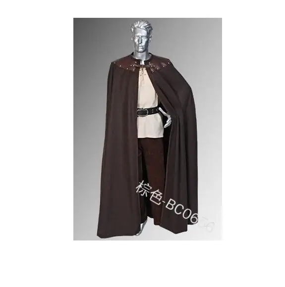 Мужская зимняя накидка в стиле викингов пальто винтажном готическом из