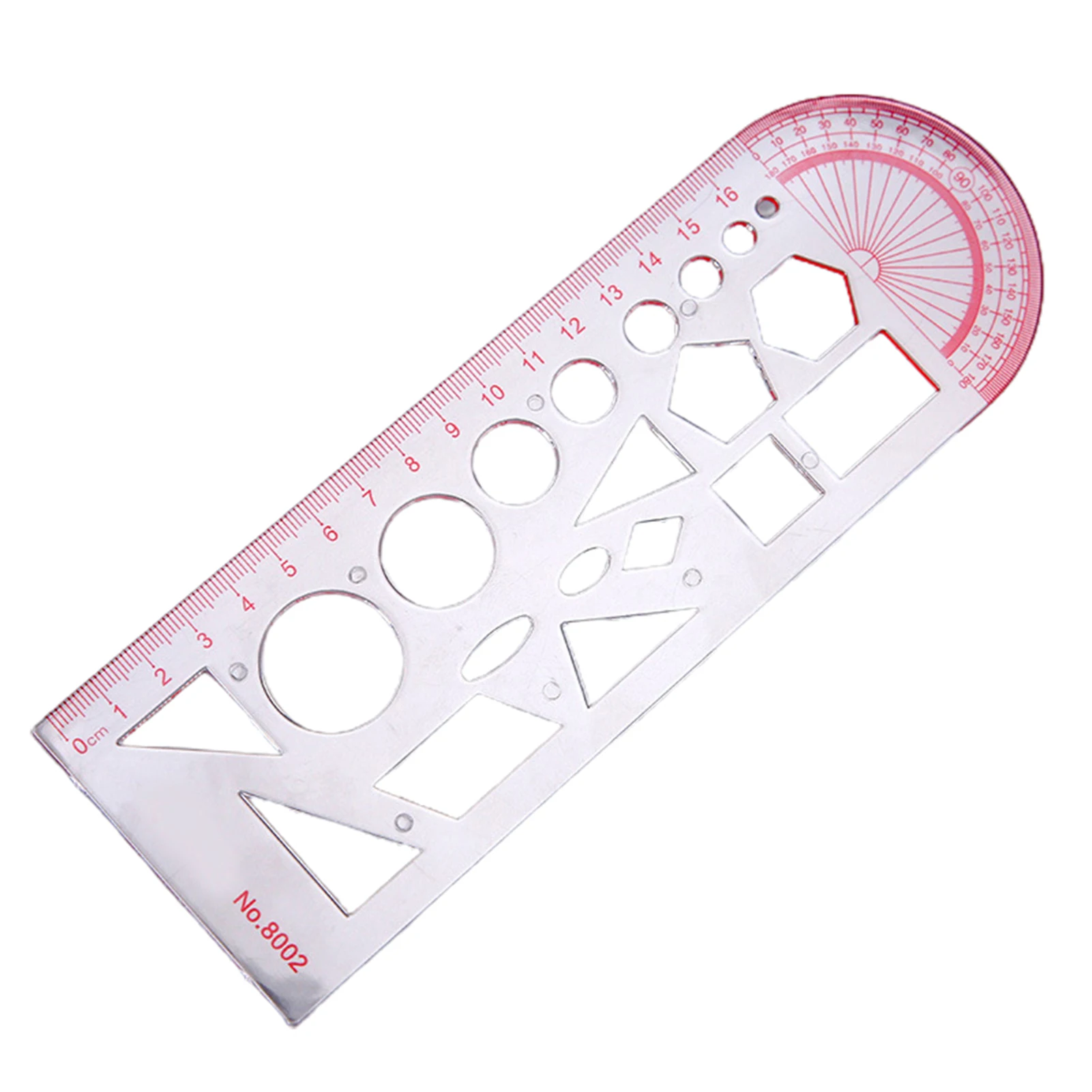 

New Hot Multifunctional Geometric Ruler Geometric Drawing Template Measuring Tool For School Office Supplies
