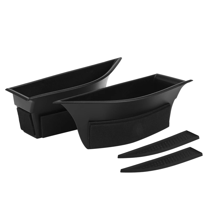

2Pcs Car Armrest Door Storage Box Bracket Tray for Land Rover Range Rover Evoque 16-18