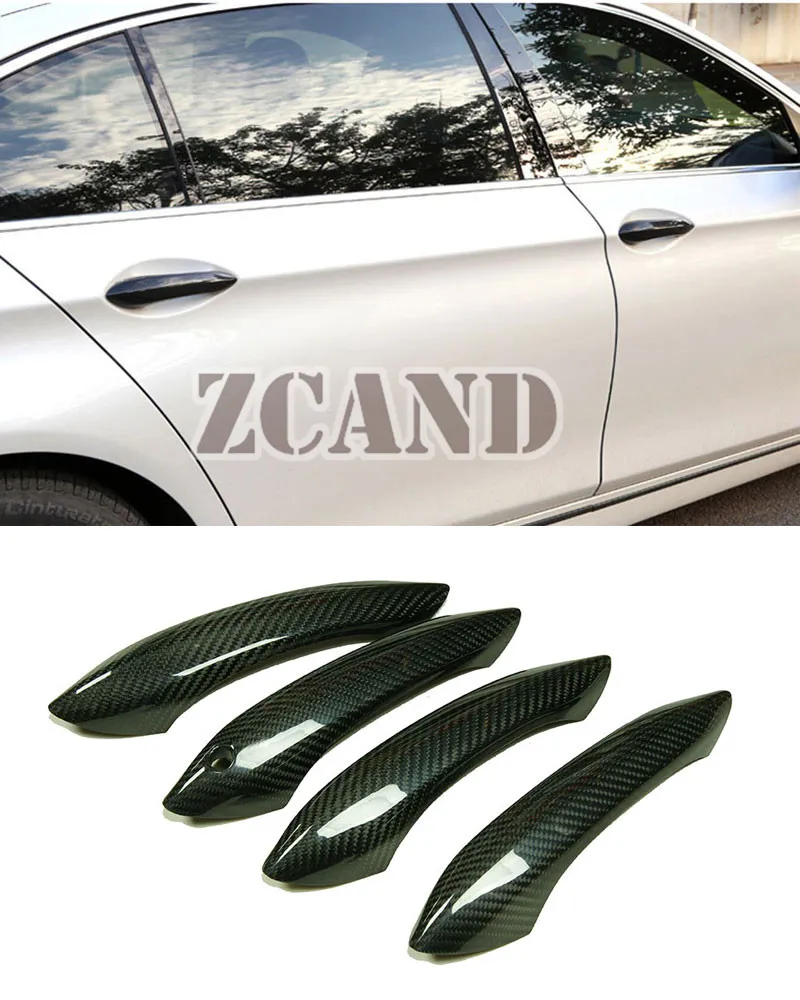 Чехол из настоящего углеродного волокна для дверных ручек 4 шт./компл. BMW F10 & M5