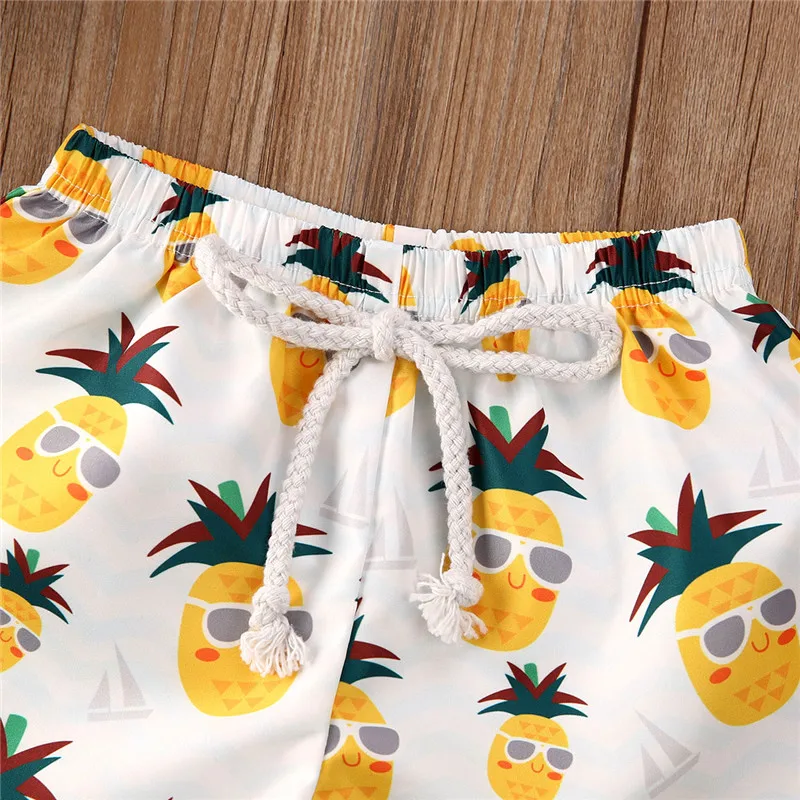 Pantalones cortos de secado r&aacute;pido para ni&ntilde;os, Ba&ntilde;ador estampado para surf, Playa-5