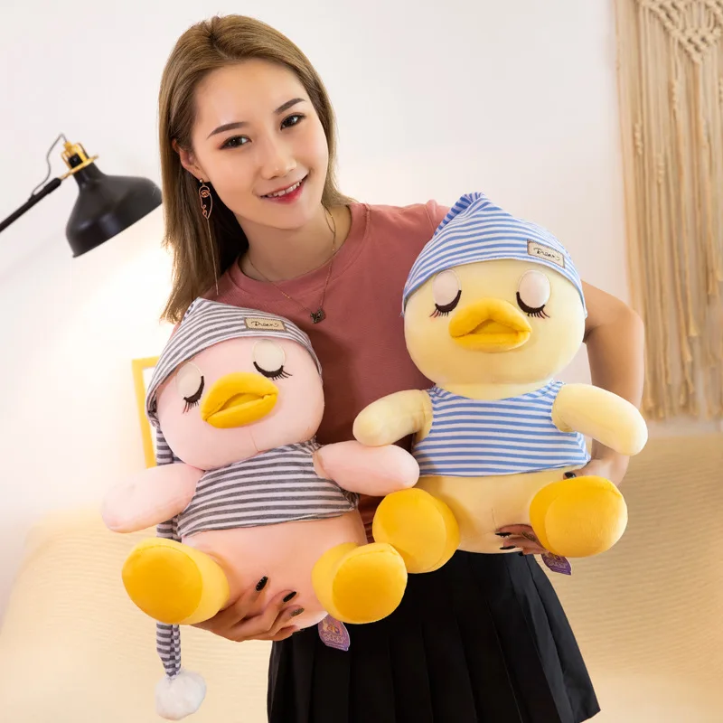 3 цвета уродливая утка в шапке плюшевая игрушка мультяшная Милая Утка Мягкая