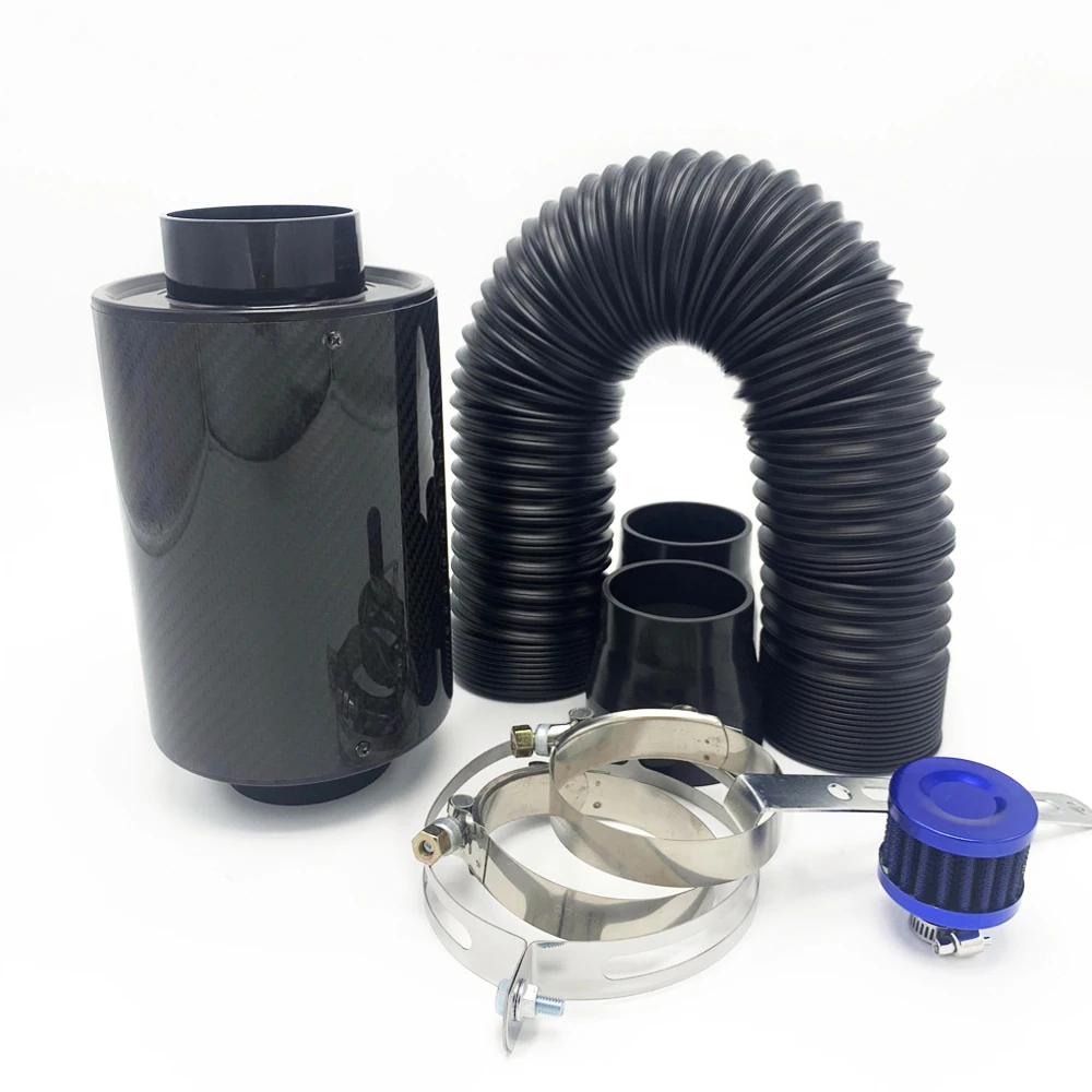 Комплект впускных фильтров холодного воздуха из углеродного волокна для