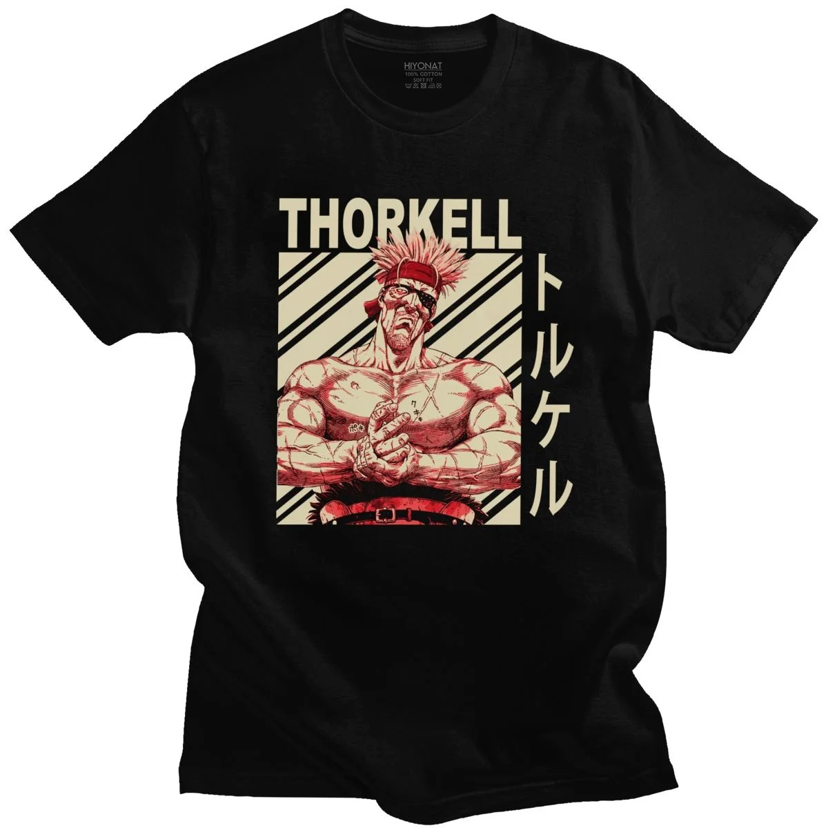 

Cool Vinland Saga Thorkell T Shirt Men Short Sleeved Japanese Anime Tshirt Manga Tee Tops Cotton Fans T-shirt Gift Clothing