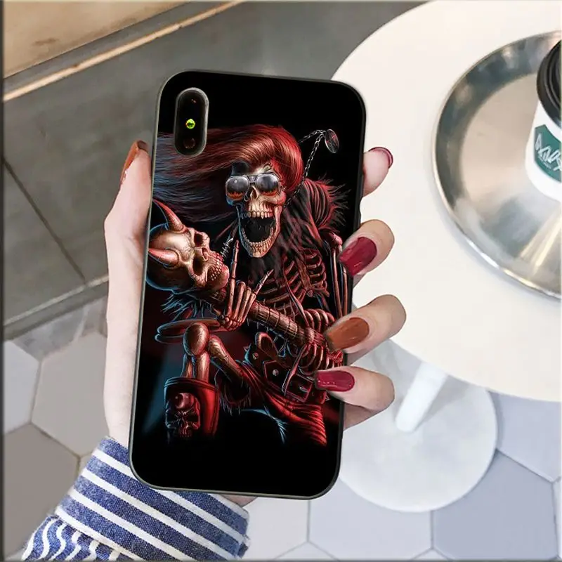 grim reaper skull skeleton phone accessories case for iphone 11 12 pro xs max xs xr 8 7 6 plus 5 5s se 12mini free global shipping