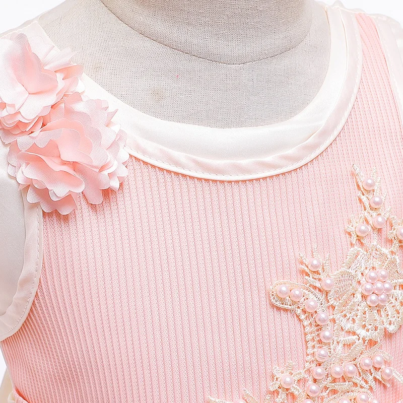 

Elegant Girl Princess Dinner Party Beauty Embroidery beads Dress Girl Dance Performance Party Princess's First Ball Dress