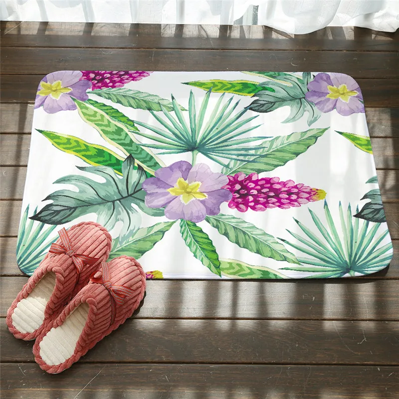 Добро пожаловать коврики коврик принт &quotтропические растения&quot Кухня Ванная