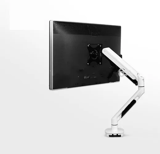 

Loctek Q7 Super Quality White Desktop Gas Spring 10"-30" Monitor Holder Mount Arm Full Motion Display Stand With Two USB Ports