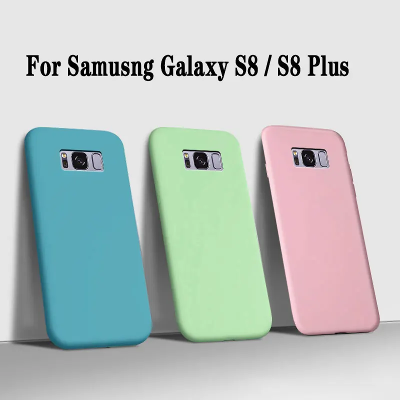 Матовый Мягкий силиконовый чехол для Samsung Galaxy S8 plus G9558 G9500|Бамперы| |