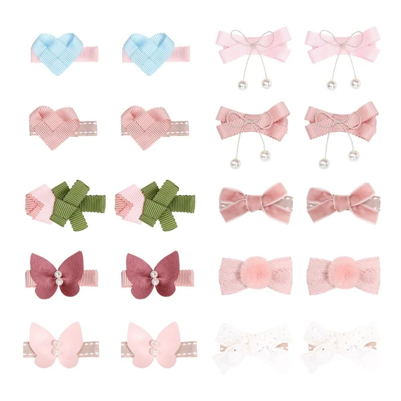 Cute Mini Baby Hair Clips Baby Headband Cute Bow Flower Children Hairpin Barrettes Headwear Baby Hair Accessories