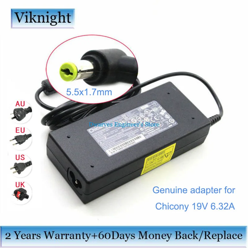 Оригинальный адаптер переменного тока для ACER Aspire V3|adapter for acer|19v 6.32aac adapter |