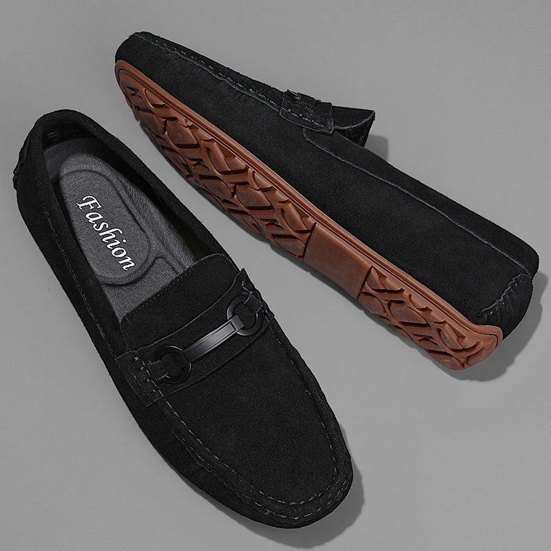 

2021 New Leather Sneakers For Men Shoes Outdoors Breathable Pigskin Male Footwear Walking Comfortable Slip-On Shoes Men