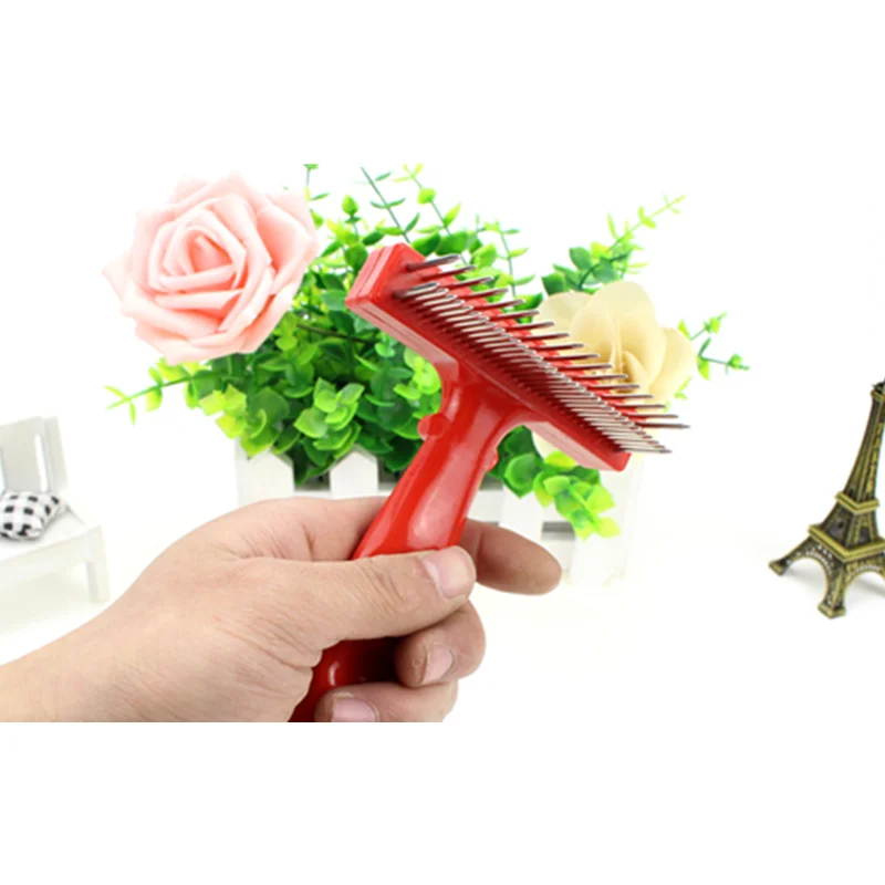 

Stainless Steel Double Row Pet Hair Remover Brush Dog Grooming Comb Cat Massage Comb Cat Hair Remover Comb Pet Grooming Supplies