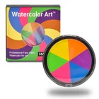 6-цветная флуоресцентная краска для лица и боди-арта, УФ-светящаяся краска, специальный цвет для макияжа, фотокосметический Набор инструментов с кисточкой