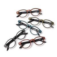 clasaga 2022 new reading glasses spring hinge fashion wood grain frame men and women hd presbyopia optical magnifier eyeglasses