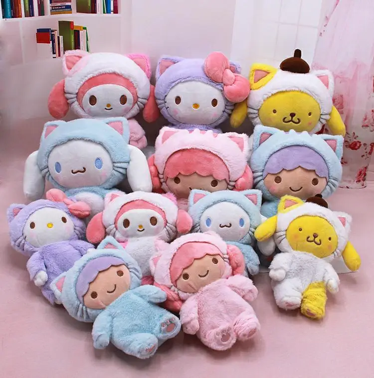 Япония горячий стиль Saniro hellokitty Cinnamoroll Мелодия пудинг собака мягкие животные