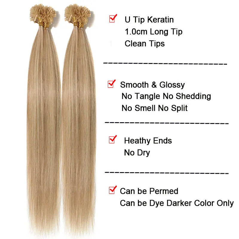 50 прядей прямых кератиновых капсул SEGO 16 24 дюйма наращивание волос из