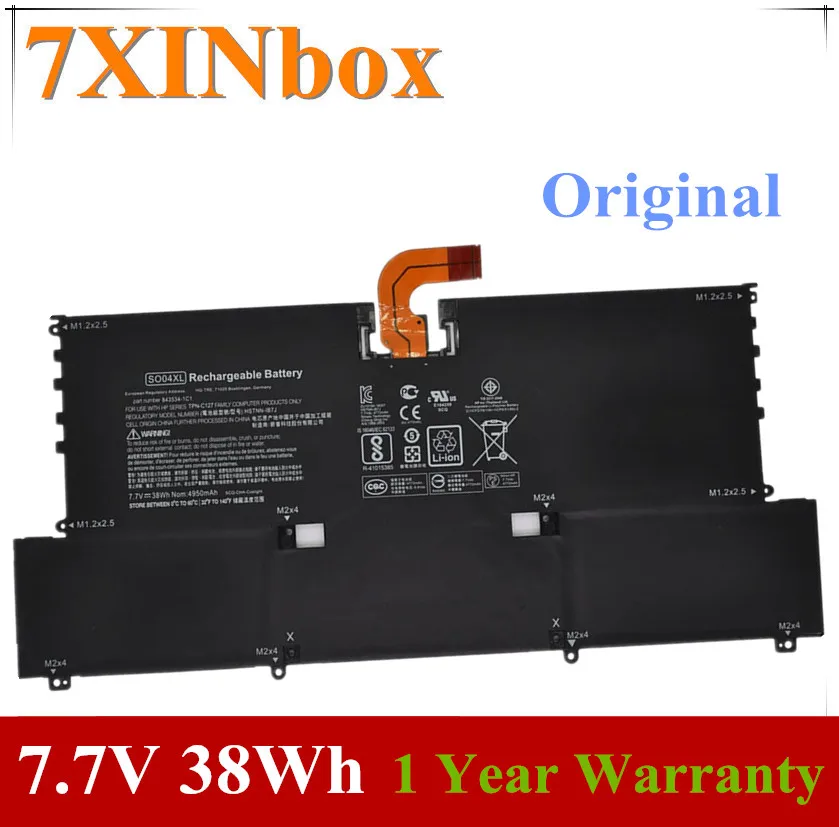 Аккумулятор для ноутбука HP Spectre 13 V016tu v015tu V014tu v000 7 4950 844199 в 38 Втч 855 мАч|Аккумуляторы