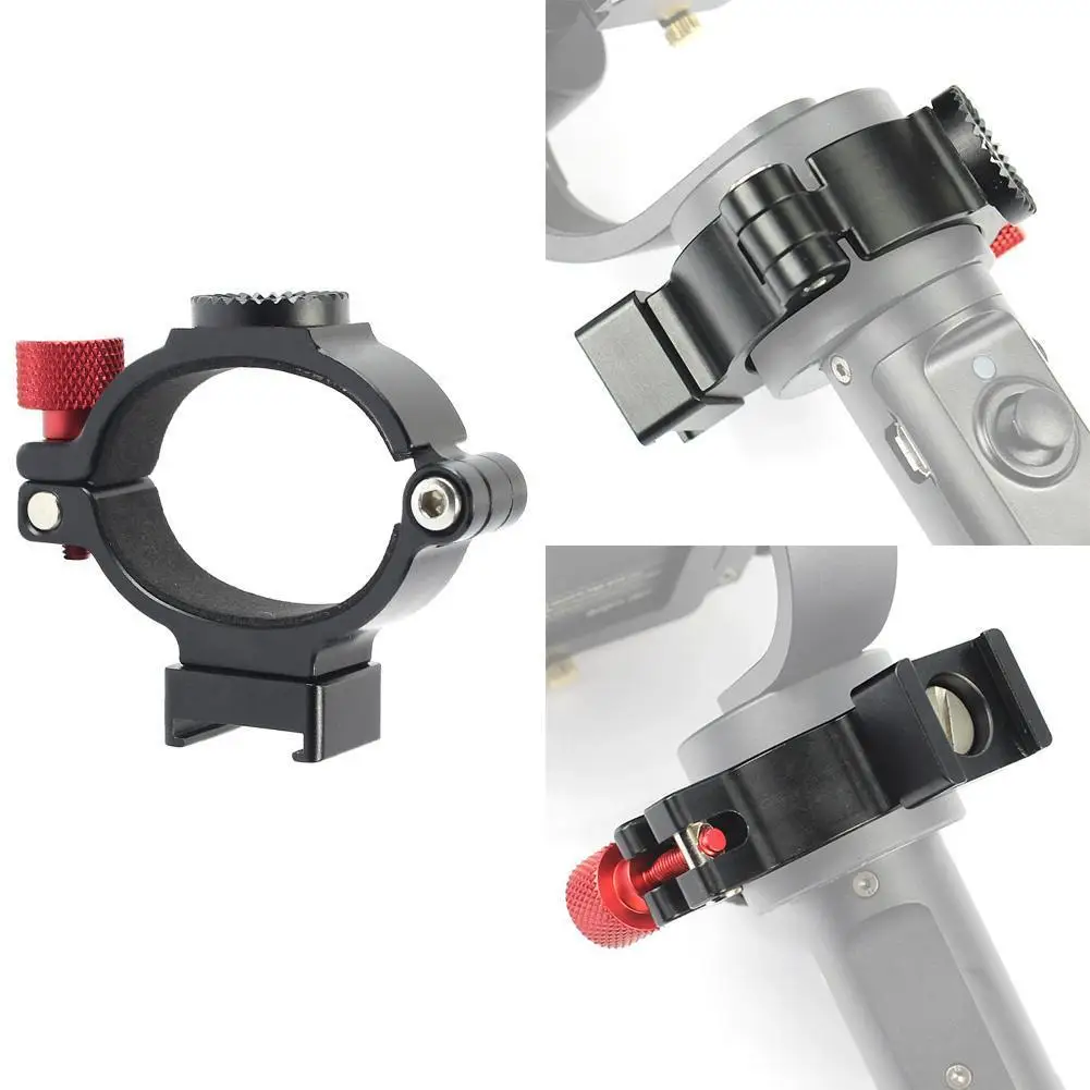 

1/4 Screw Expansion Ring Extension Ring Microphone LED Video Light Mounting Clip Adapter for Osmo 2/3 Phone Gimbal Stabilizer