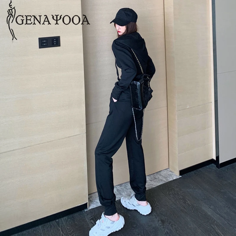 Genayoa спортивный костюм женский зимний с длинным рукавом комплект из двух