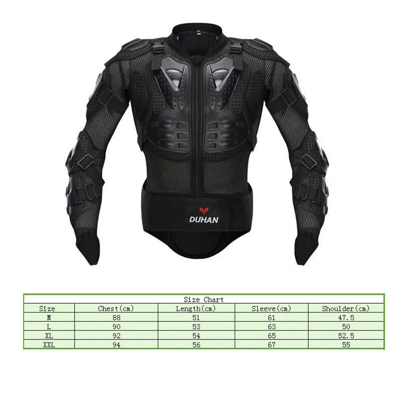 Мотоциклетная куртка DUHAN защитная для мотокросса с защитой спины|body armor jacket|protection
