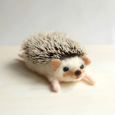 Ручная работа игла валяная готовая шерсть Войлок реалистичное животное лиса