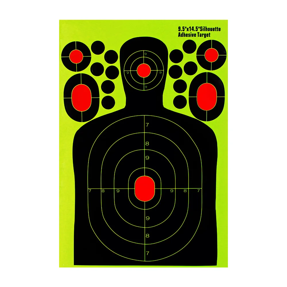 

9.5 Inch Shooting Targets Stickers Adhesive Reactivity Shoot Target Paper Gun Rifle Pistol Binders Training Hunting Accessories