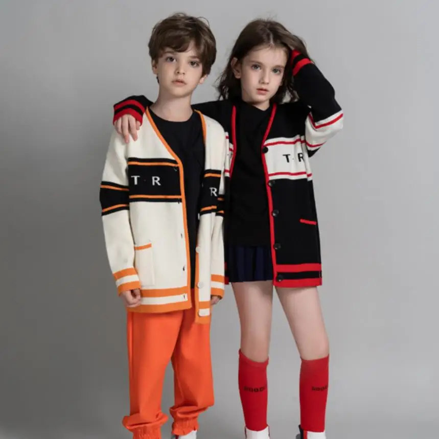 

Baby boy girl clothing Knit Cardigan Sweater Winter Cashmere Sweaters Coats V-neck Casual Knit Sweater Jackets Tops L449