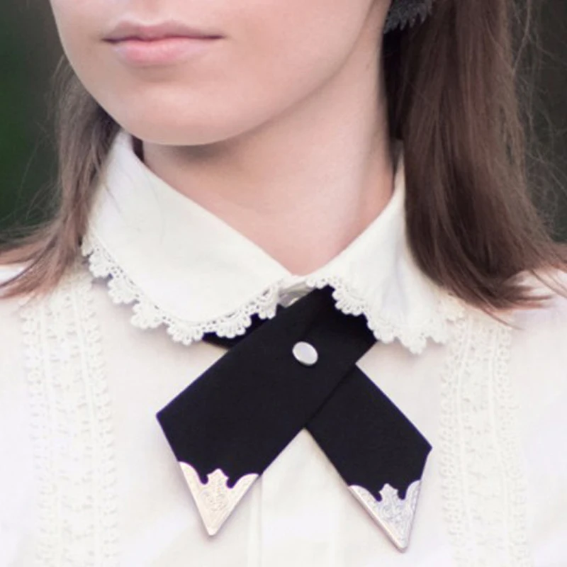 Модные галстуки-бабочки с крестом для мужчин и женщин однотонные деловые мужские