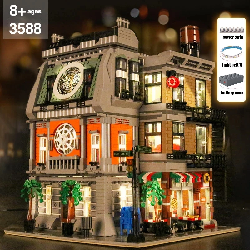Строительные блоки MOULD KING MOC модель уличного вида санктора сборные детские