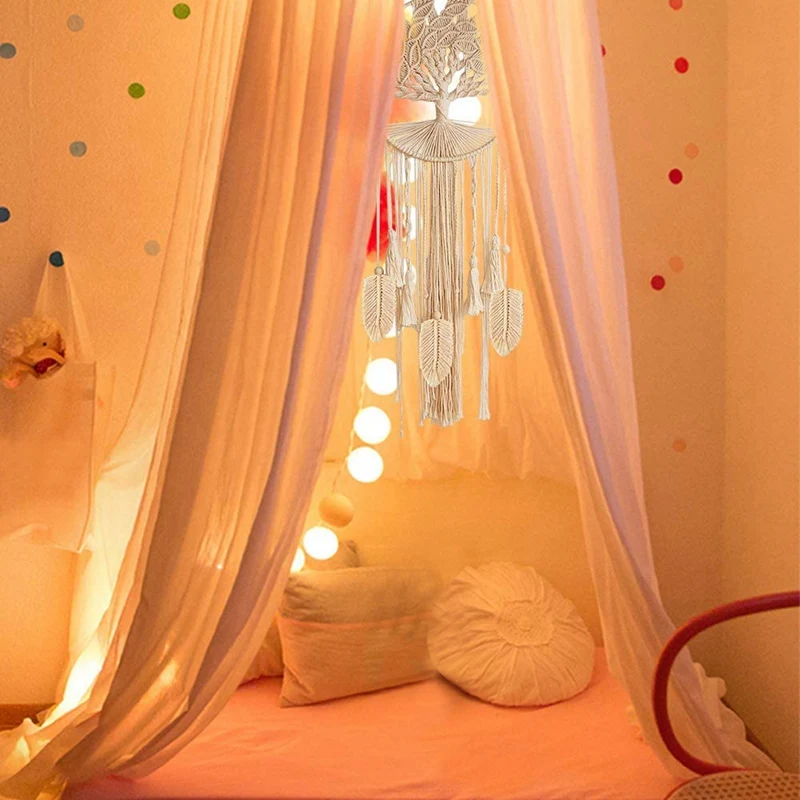 

Tree Woven Tapestry Nordic Home Decoration Living Room Decoration Pendant Simple Cotton Crafts