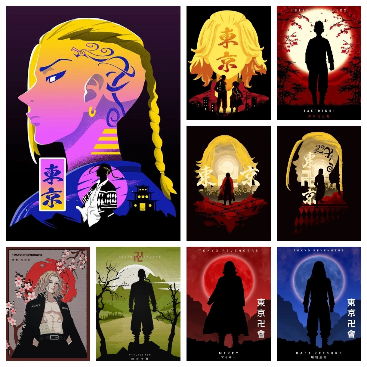 

DIY 5D Anime Tokyo Revengers Embroidery Diamond Painting Mosaic Cartoon Full Drill Cross Stitch Rhinestone Handmade Home Decor