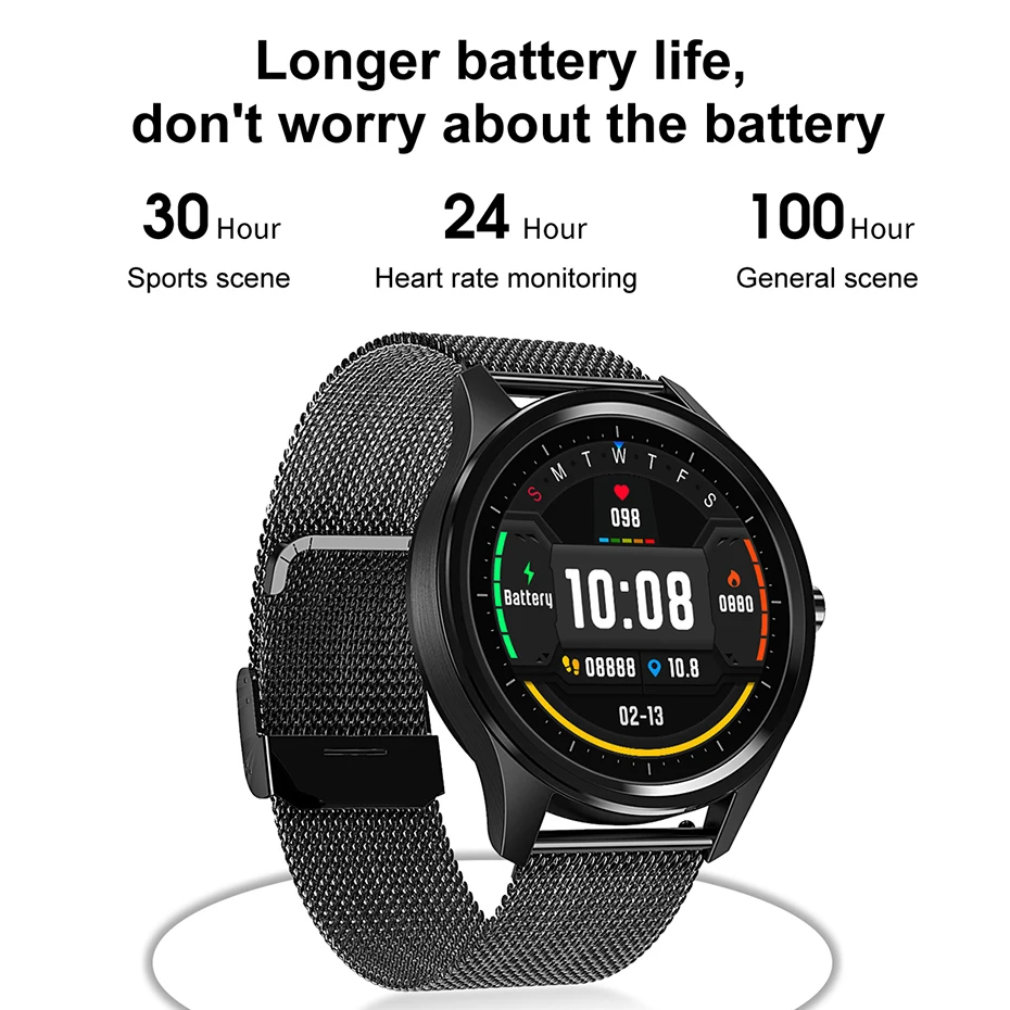 

HD Round Touch Screen Smart Watch Women DT55 Heart Rate Blood Pressure Fitness Bracelet Bluetooth IP68 Sport Wrist Watch Men