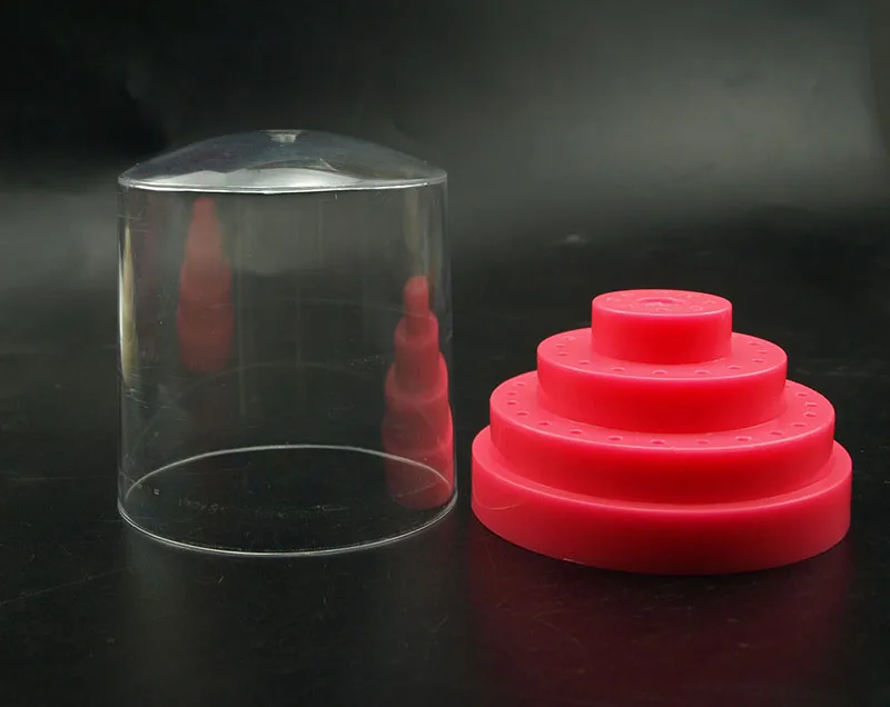 KIMAXCOLA 48 слотов для ногтей сверла коробка хранения Пустой Органайзер акриловые