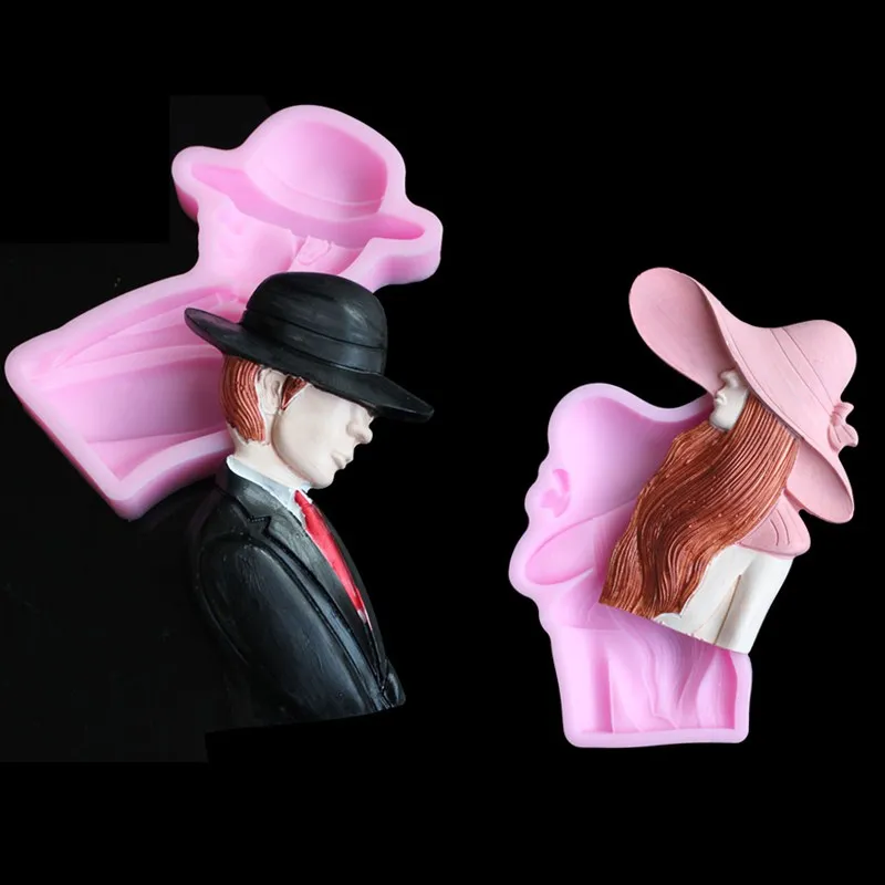 Мужская Женская силиконовая форма для самостоятельного моделирования помадки