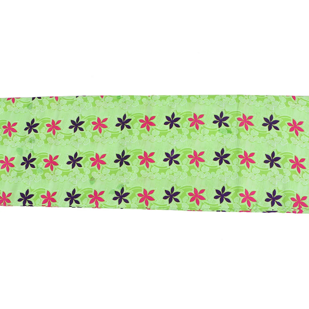 1 ярд Африканский воск с принтом в виде листьев 100% полиэфирная восковая ткань