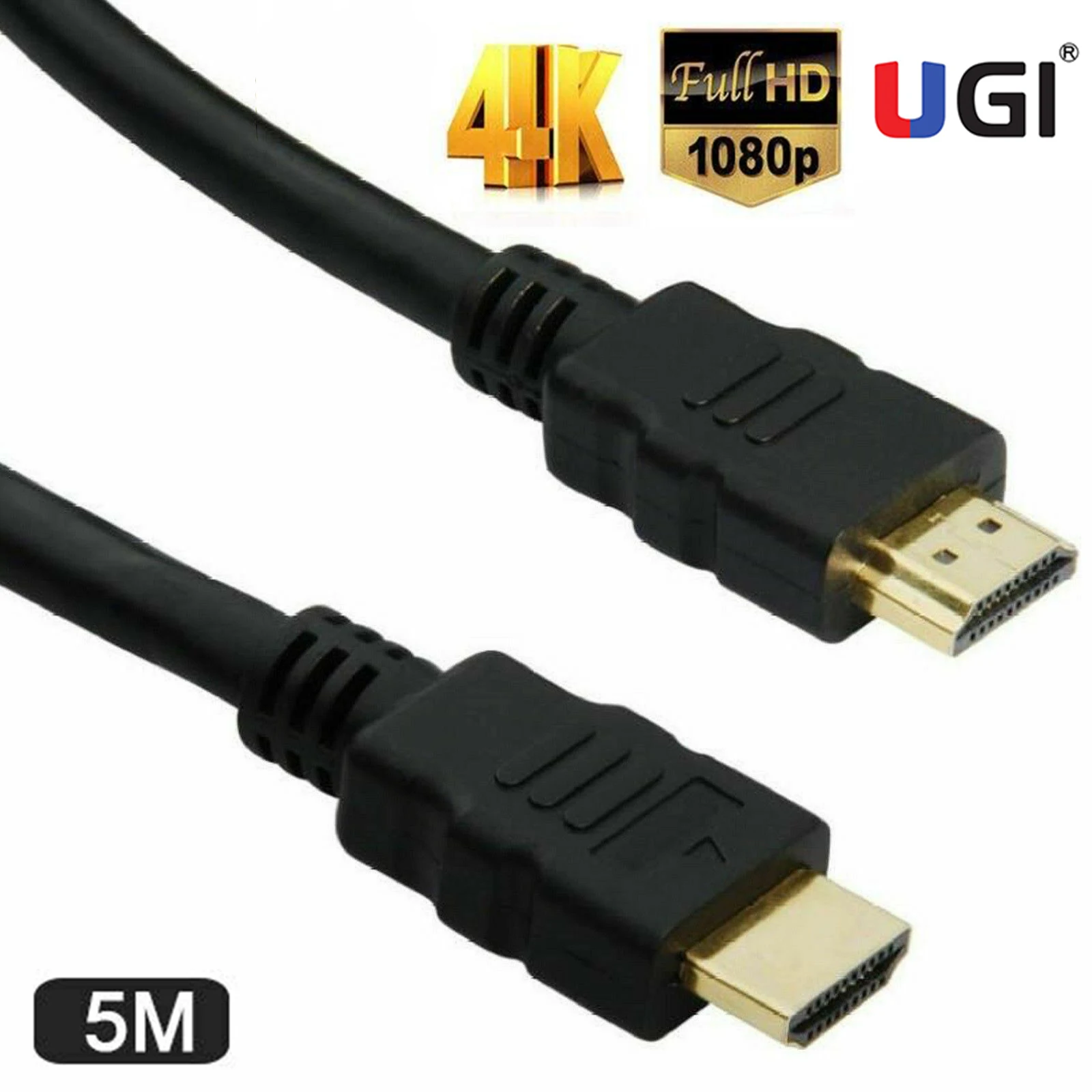 Кабель UGI 5 м 4K 2K 1080P HDMI совместимый кабель Ultra HD Full FHD Высокоскоростной v2.0 3D HDTV для PS3