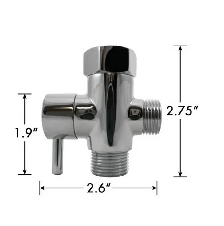 Латунный клапан шланга T Форма 3 способ водяной сепаратор SwitchAdapter разъем угол