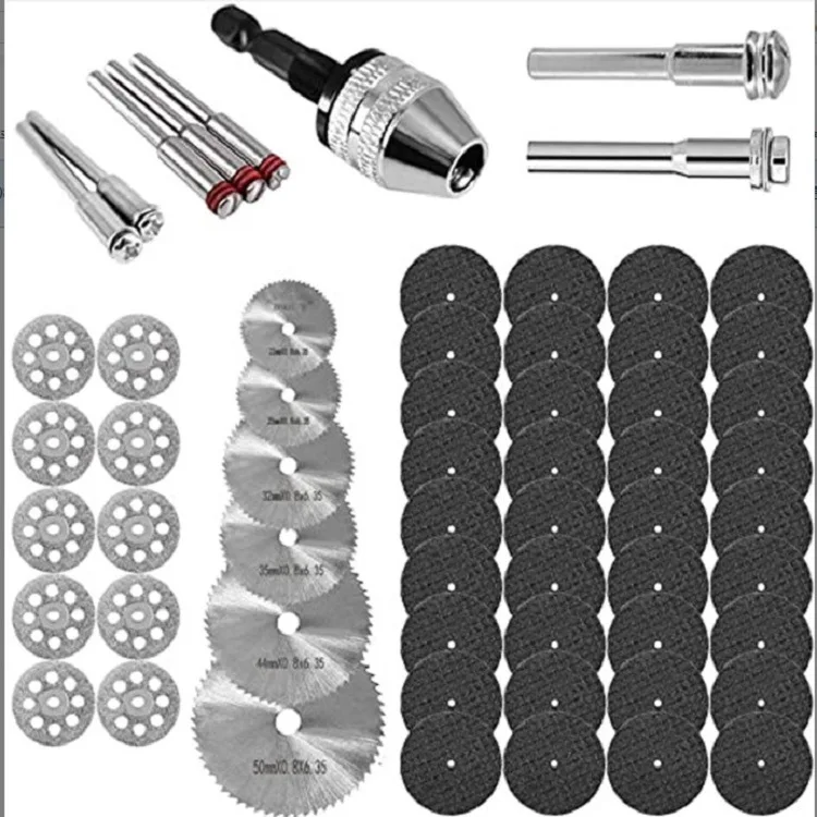 

61 pieces of cutting disc set 2 electric grinder crane grinder accessories combination grinding, polishing and cutting