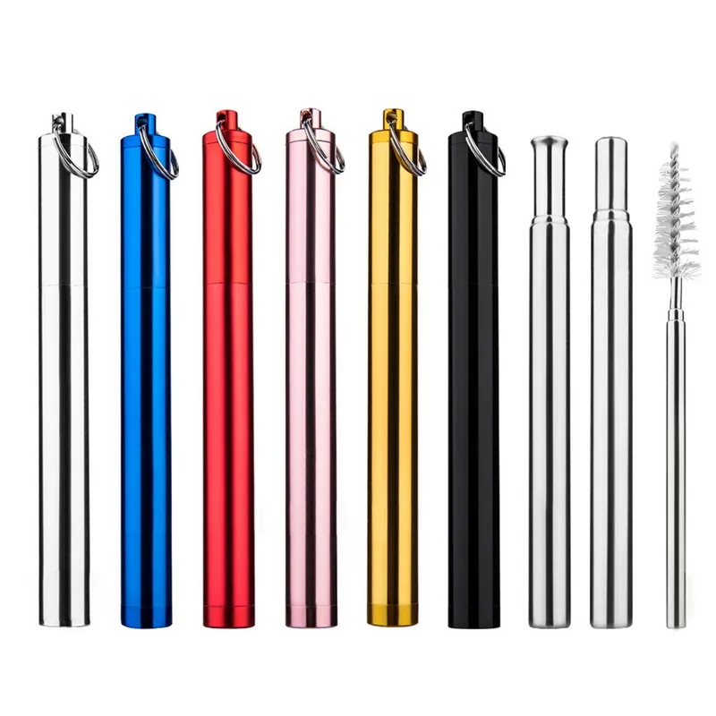 Питьевая солома многоразовые трубочки с чистящей щеткой набор Высокое качество