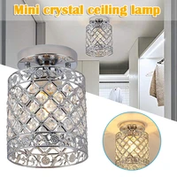 mini modern style decor crystal flush mount ceiling light fixture crystal chandeliers light for hallway kitchen