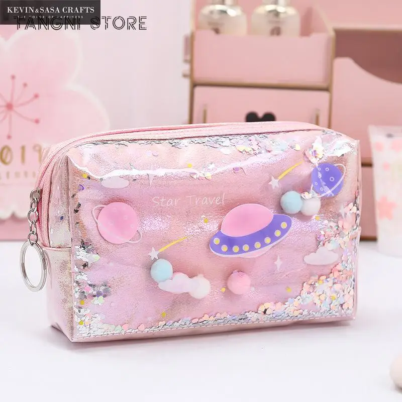 

Star Pencil Case Glitter Large Capacity Pencilcase School Pen Makeup Case Supplies Pencil Bag School Box Pencil Pouch Stationery