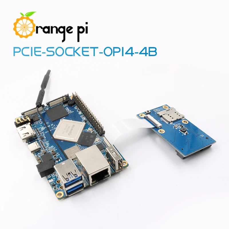 Плата расширения Orange PI4 4G16G + PCIE одиночный мини компьютер с поддержкой Android Ubuntu