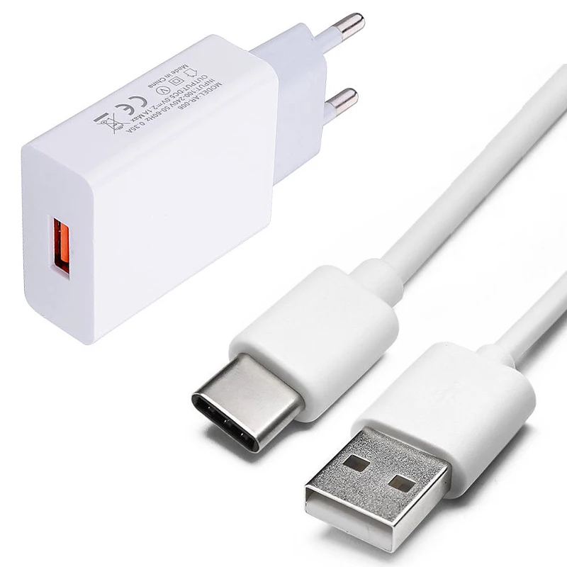 Зарядное устройство для путешествий адаптер зарядки с Micro USB-кабелем типа C Samsung A3